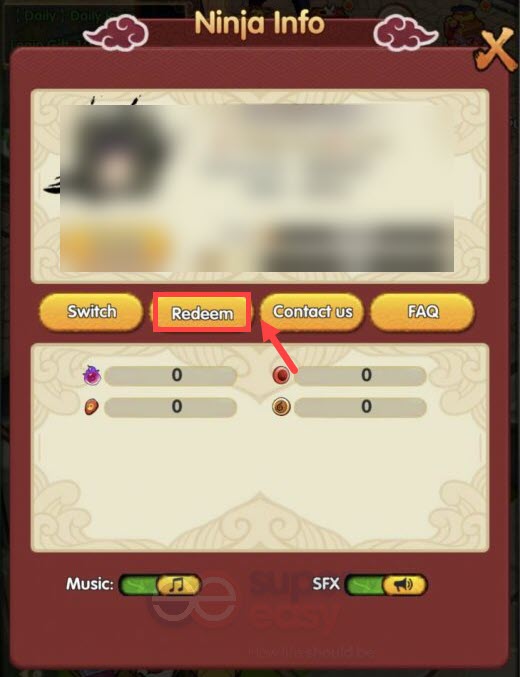 how to redeem a code in Hokage Ultimate Storm
