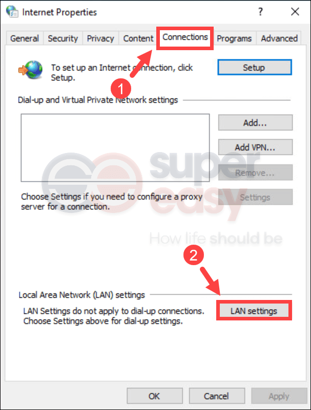 how to disable proxy settings