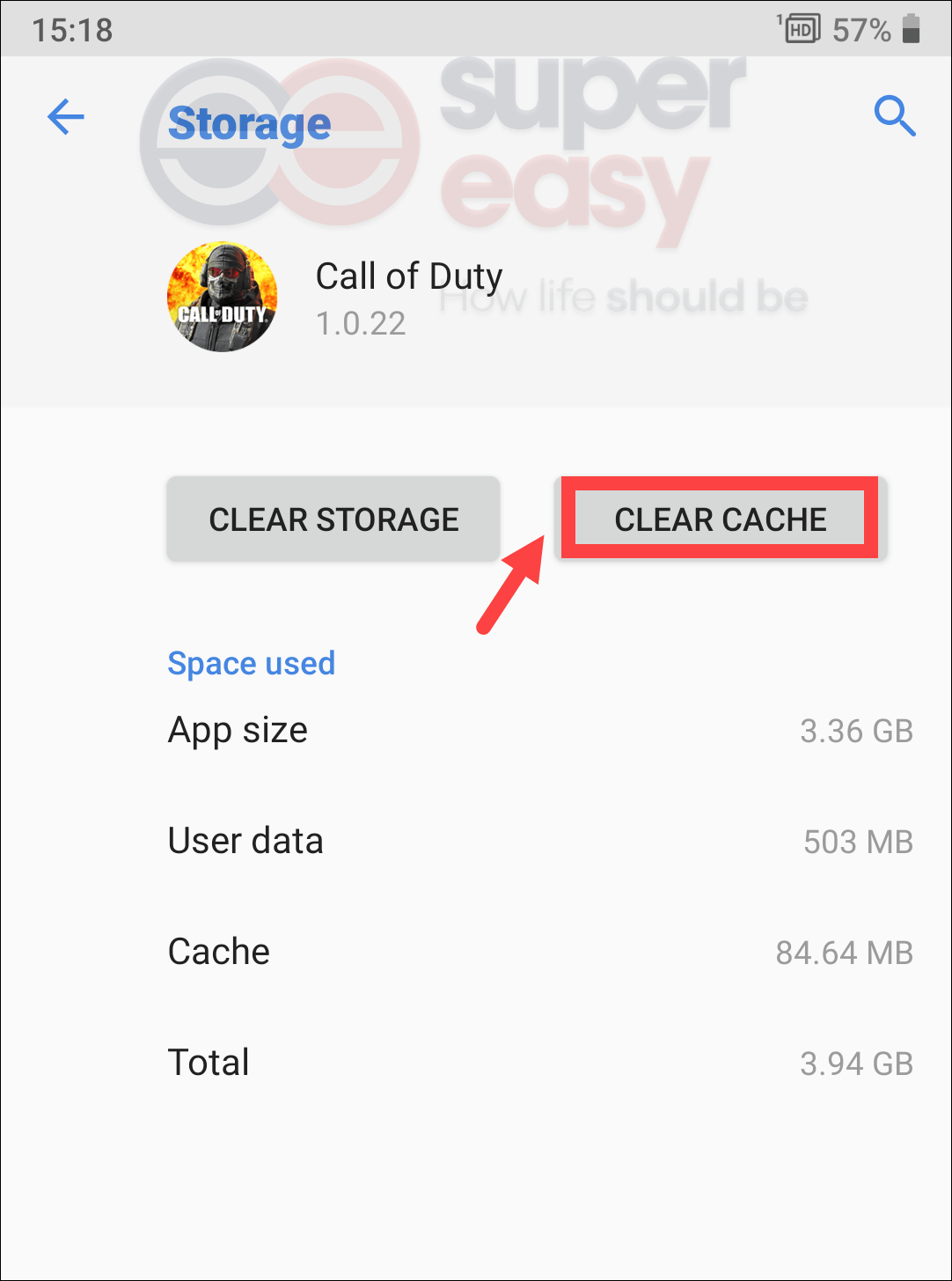 how to clear cache on Call of Duty: Mobile
