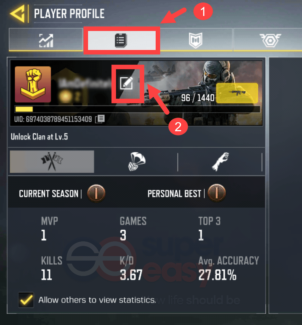 how to change character name in Call of Duty: Mobile