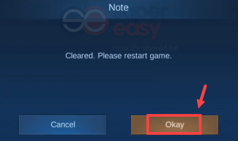 how to clear game cache in Mobile Legends