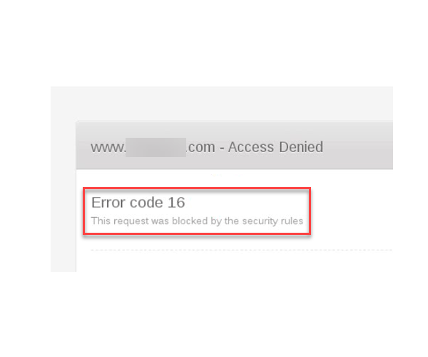[SOLVED] This request was blocked by the security rules. Access Denied.
