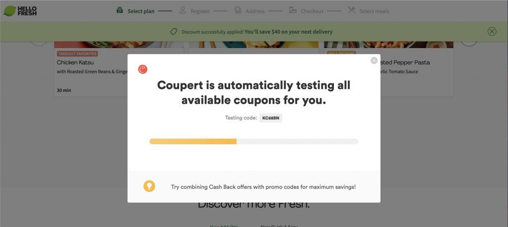 hellofresh find coupon that works