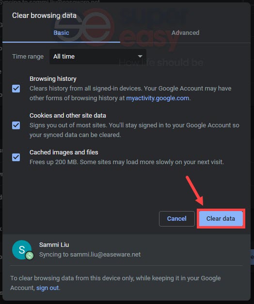 how to clear cookies and cache on Chrome