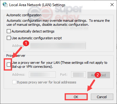 disable proxy settings fix Steam needs to be online to update