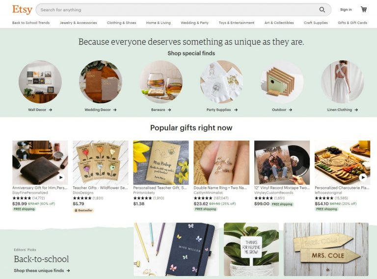 Etsy Coupon Codes and Gift Cards – April 2022