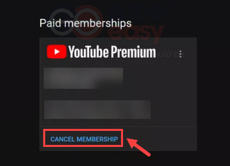 how to cancel YouTube Premium