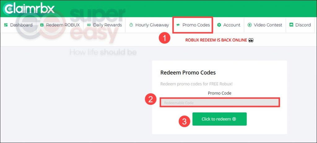 robux claimrbx redeem
