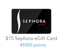 $15 Sephora eGift card Toluna