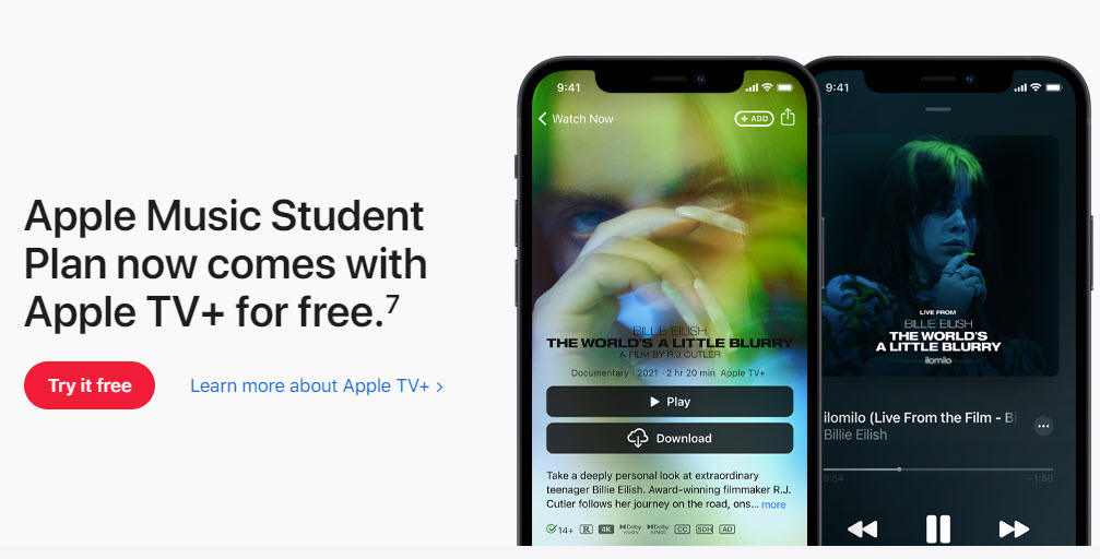 Apple Music Student Plan now comes with Apple TV+ for free