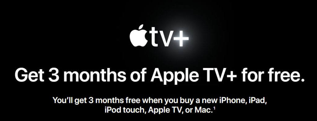 Get 3 months of Apple TV+ for free