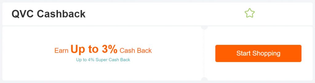 QVC cashback at Extrabux