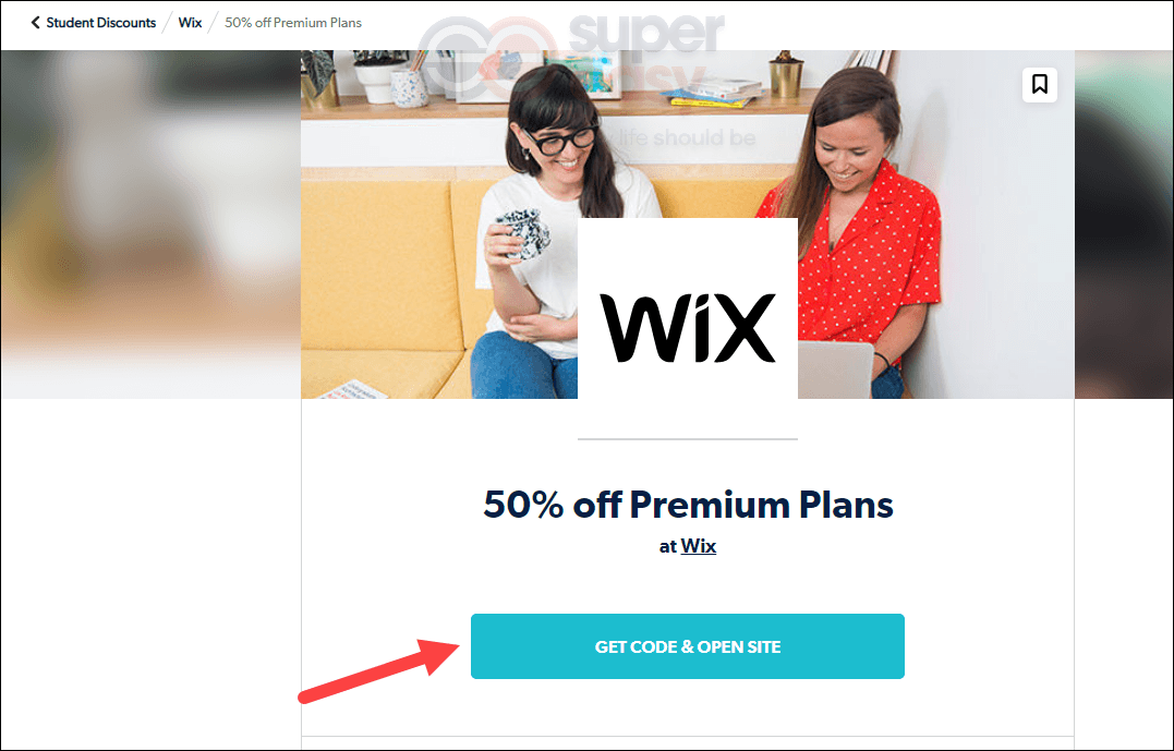 Wix student discount Student Beans