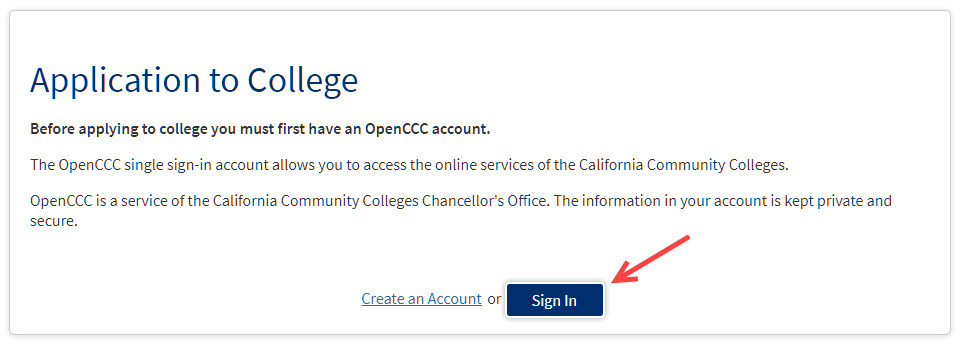 click the sign in button