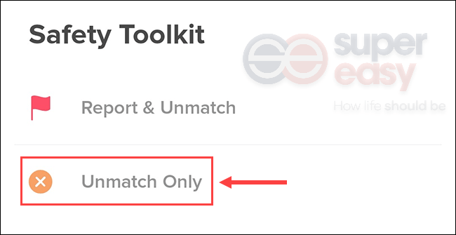 How to unmatch someon on Tinder