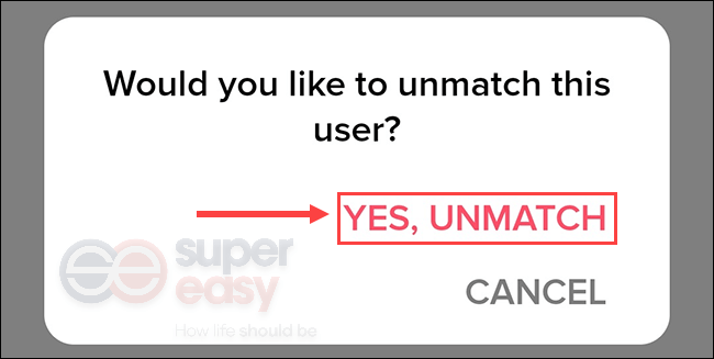 How to unmatch someon on Tinder