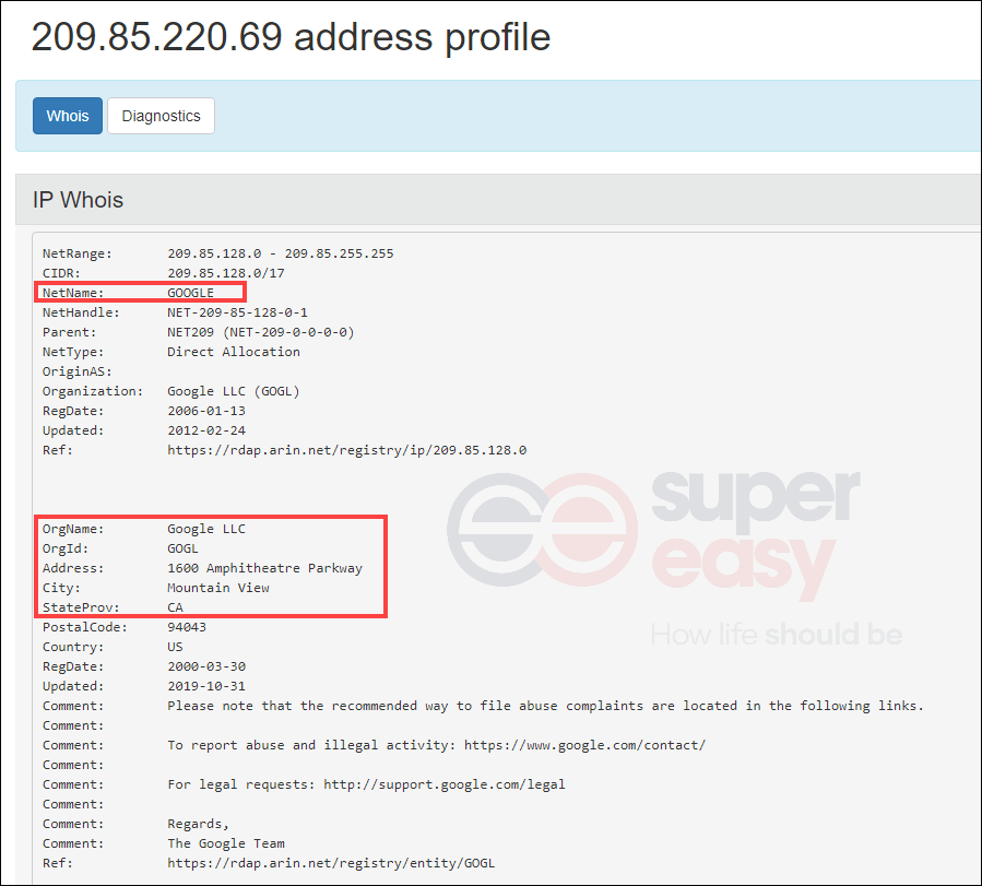 how to track ip address from gmail sender