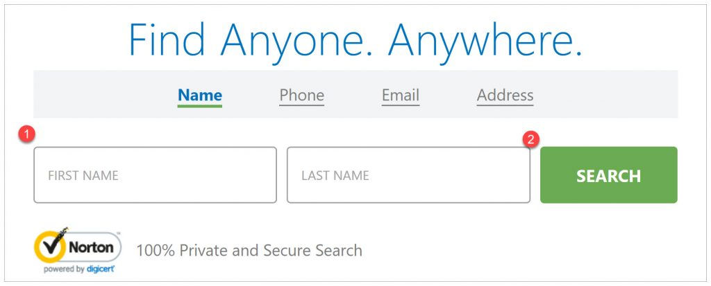 peoplefinders search people tool