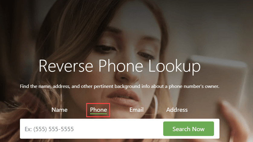 peoplefinders spoofed phone number search