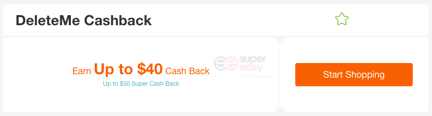 DeleteMe cashback by extrabux