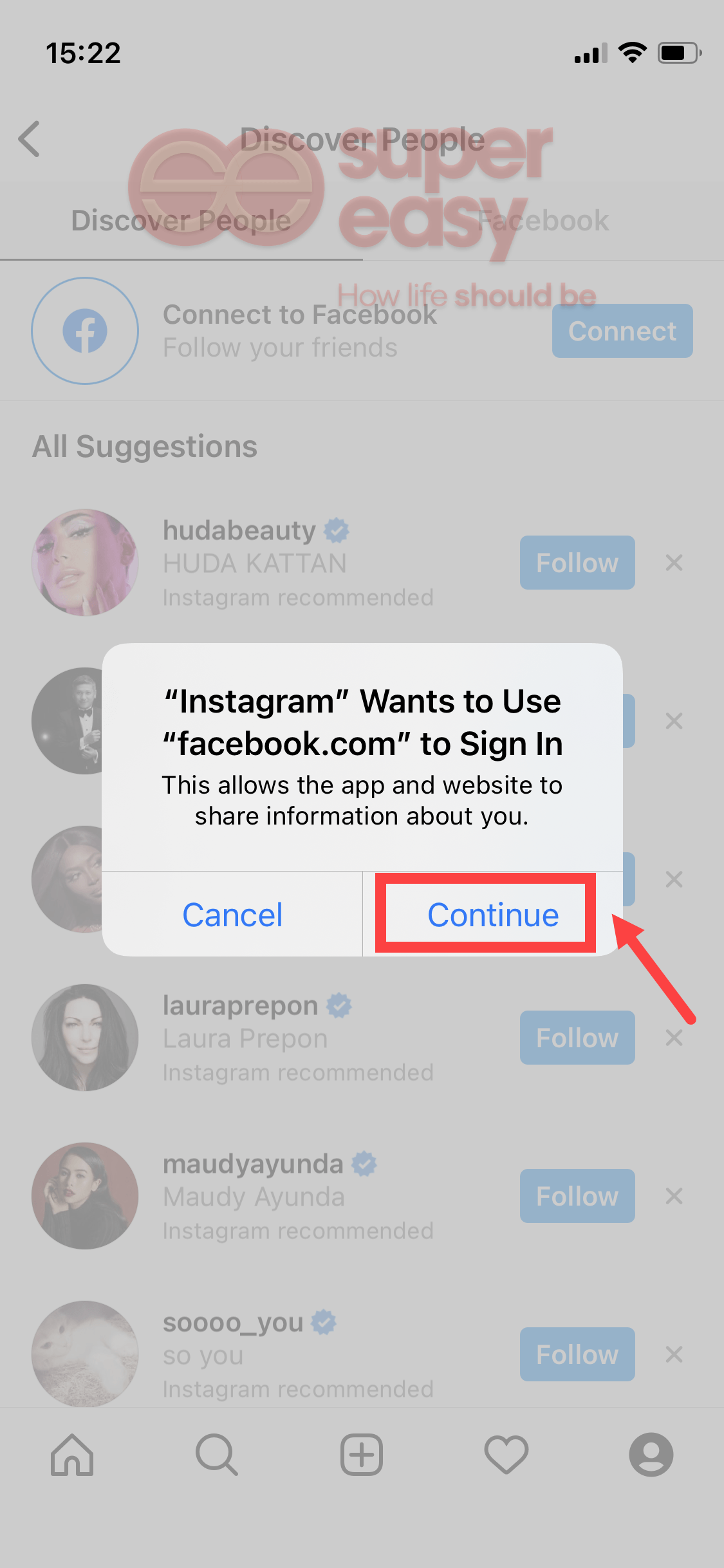 how to find Facebook friends on Instagram