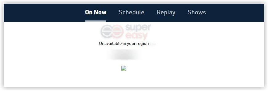 Sportsnet Now is unavailable in your region