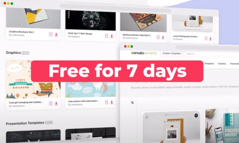 envato element free trial