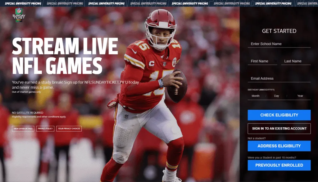 How to Get NFL Sunday Ticket Student Discounts 2024 Updated Super Easy