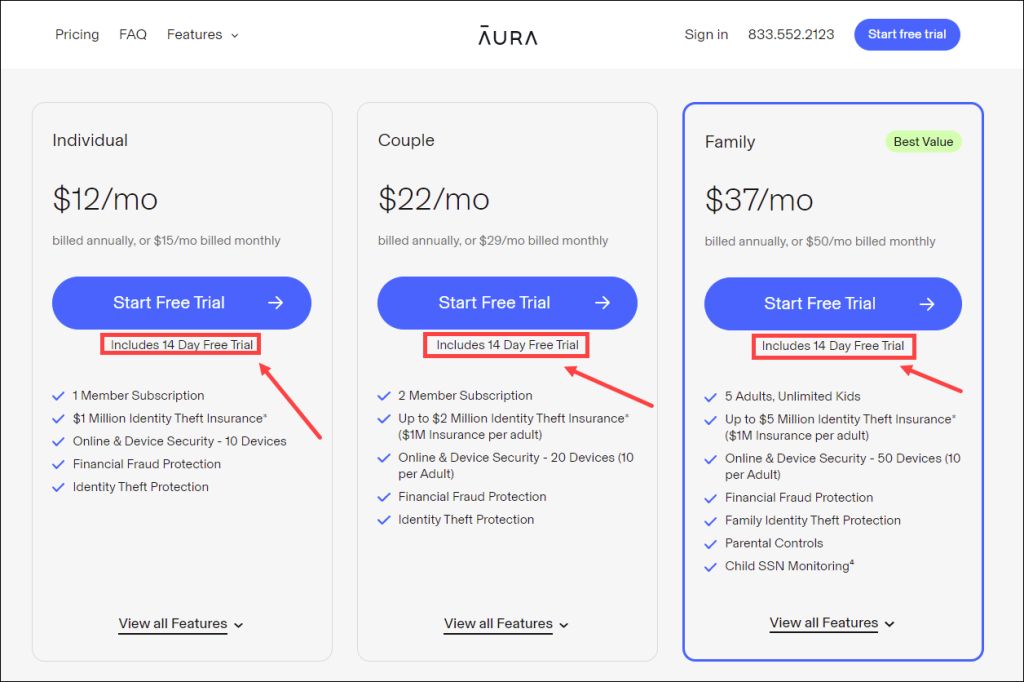 Lost driving license - Aura trial