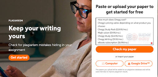 chegg writing