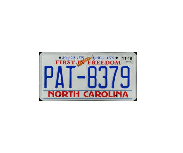 North Carolina License Plate Lookup (2024)