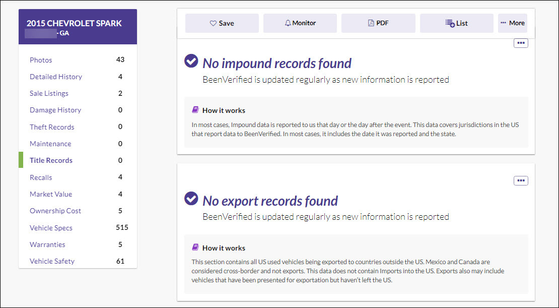 impound vehicle search