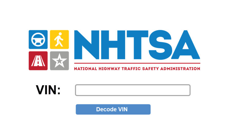 NHTSA VIN Check | Vehicle Specs, Recalls Lookup