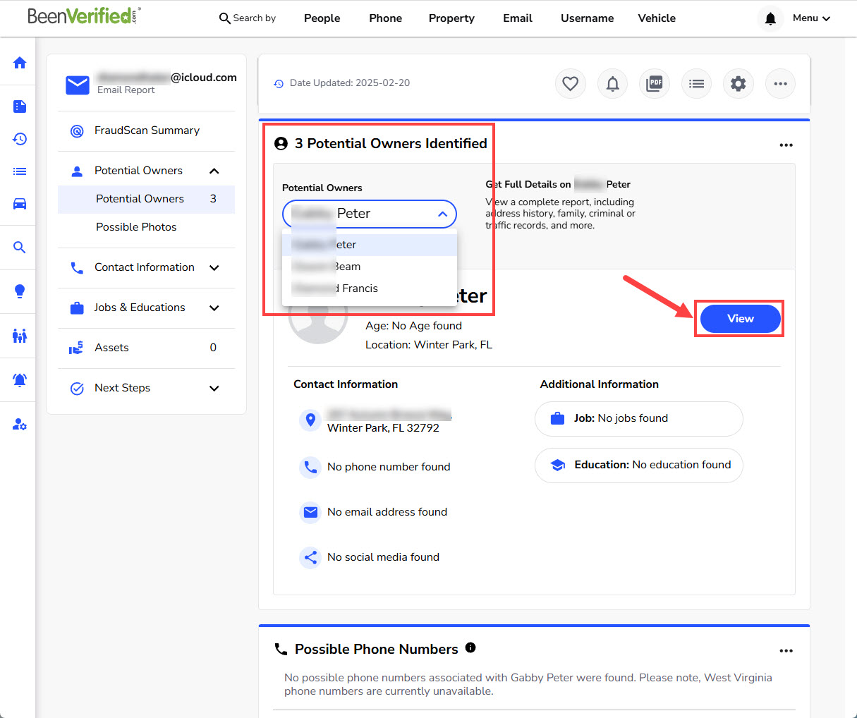 Example Been Verified Report Example How to Find Out Who Owns An iCloud Account | iCloud Email Lookup ...