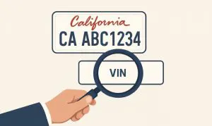find license plate number by vin
