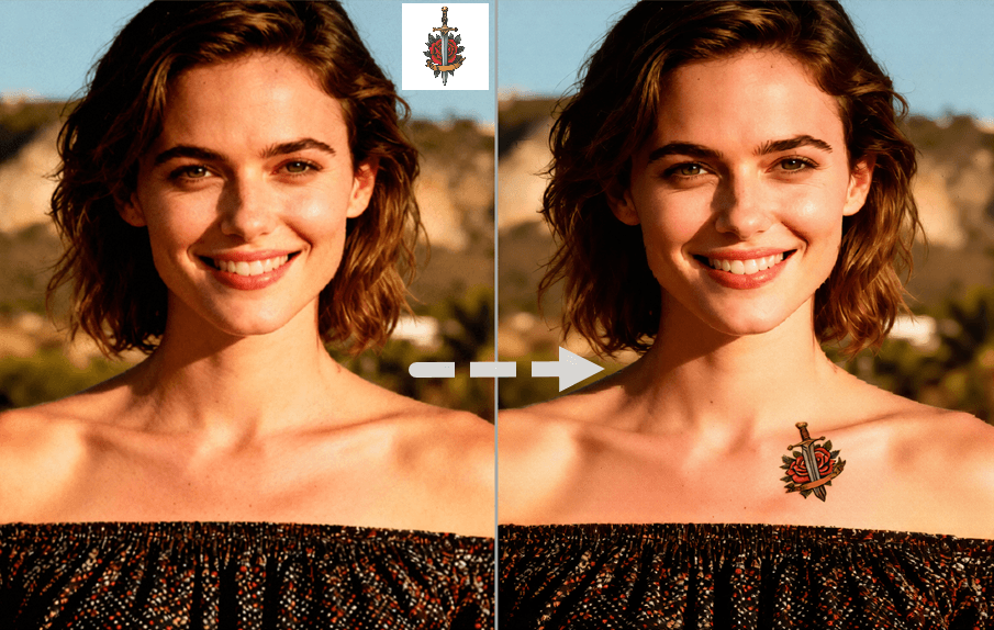 virtual tattoo try-on
